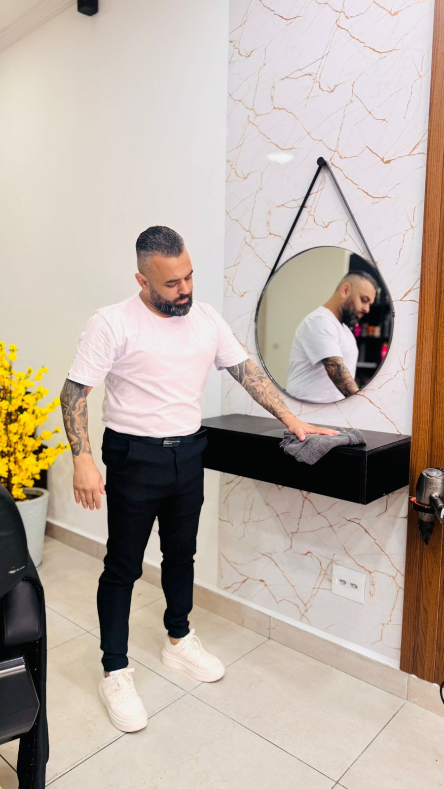 Ambiente da Barbearia Célébrité